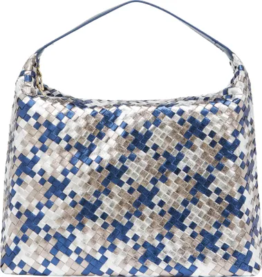 Obrázek produktu pro Dámská taška FENIA typu hobo – bílá a modrá, univerzální velikost