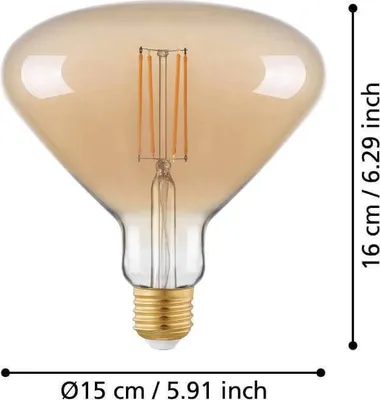 Produktbild von EGLO 11836 4W E27 2200K LED-Kerze, Sockel E27, 4 Watt, Warmweiß, 2200 K, dimmbar