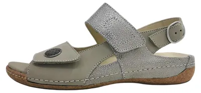 Image de Waldläufer Heliett : Sandales pour femmes, confortables, couleur gris, style décontracté