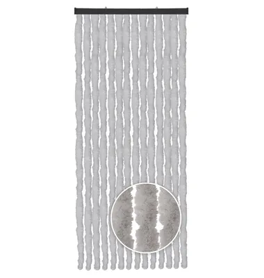 Image de Rideau en velours 56x185 bandes unies gris
