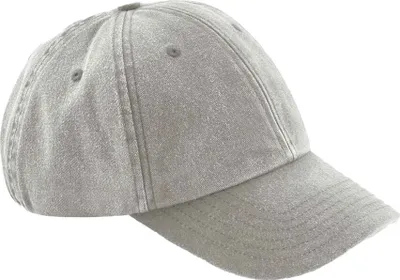 Image de Casquette de baseball Beechfield Vintage à profil bas PC3932 (taille unique) (Gris)