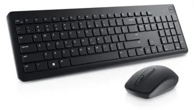 Produktbild von Tastatur- und Maus-Set, Dell KM3322W, kabellos, RO-Layout, Schwarz