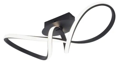Immagine prodotto di Plafoniera LED nera, dimmerabile, L 61 cm