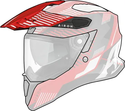 Zdjęcie produktu dla Wizjer Airoh Commander Boost błyszczący czerwony kask
