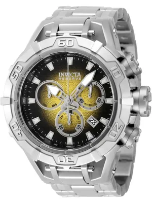 Produktbild von Invicta Reserve - Ocean Warrior 47848 Herrenuhr - Quarzwerk - Edelstahl mit gelbem Zifferblatt - 54 mm