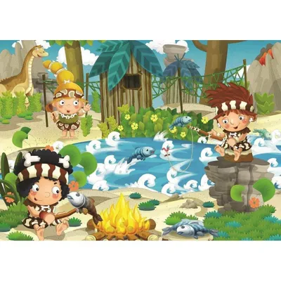 Productafbeelding van ART PUZZLE Puzzel: Prehistorisch Picknick, 100 stukjes