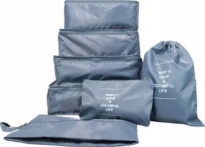 Produktbild von Sillar 7-teiliges Reise Organizer Set für Koffer – Packtaschen mit Mesh & Wäschebeutel