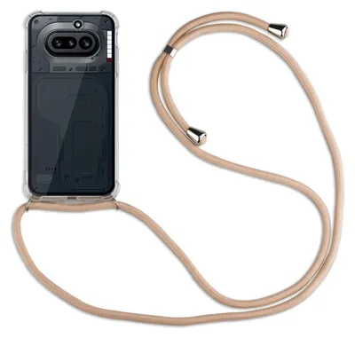 Produktbild von Handykette für Nothing Phone (4A) Handyhülle mit Band Hülle Kordel in Beige / Braun