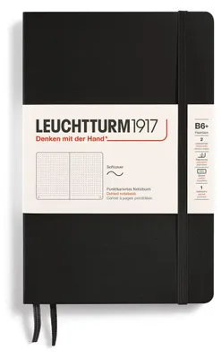Produktbild von LEUCHTTURM1917 358291 Notizbuch Paperback (B6+), Softcover, 123 nummerierte Seiten, dotted, Schwarz