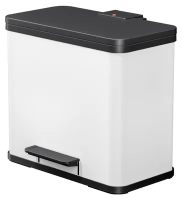 Immagine prodotto di Hailo 0633-230 Separatore di rifiuti a pedale Öko Trio Plus L - 3 x 9 l, bianco
