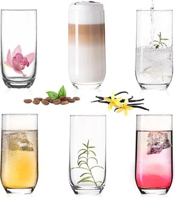 Produktbild von Gläser-Set mit 6 Trinkgläsern, 360 ml, Wasser- und Saftgläser
