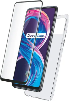 Produktbild von BigBen Connected, 2-in-1-Zubehörpaket für Realme 8 5G, Transparent