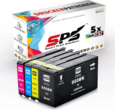 Produktbild von 5er Multipack Set kompatibel für HP Officejet Pro 8600 Plus E-AIO Druckerpatronen 950XL 951XL