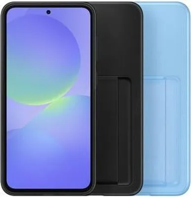 Immagine prodotto di Custodia per cellulare Samsung Galaxy A36 5G, nera, con scomparto per carte, protezione posteriore, porta carte integrato