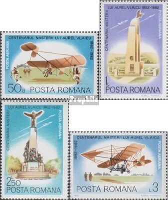 Produktbild von Briefmarken Rumänien 1982 Mi 3897-3900 (kompl.Ausg.) postfrisch Aurel Vlaicu