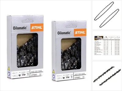 Produktbild von 2x STIHL Oilomatic Sägekette Picco Micro Mini 3 (PMM3) Halbmeißel 3/8'P 1,1mm 35 cm ( 3610 000 0050 )