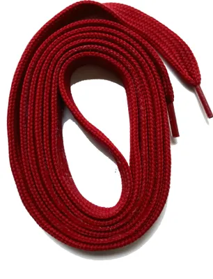 Produktbild von SNORS Schnürsenkel flach - DUNKELROT - 6mm - 240cm