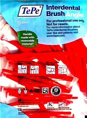 Produktbild von Tepe Angle Interdental Brushes 0,5 Red 25Pcs