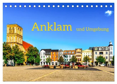 Zdjęcie produktu dla Anklam i okolice (kalendarz biurkowy 2027, format DIN A5, układ poziomy), kalendarz miesięczny CALVENDO