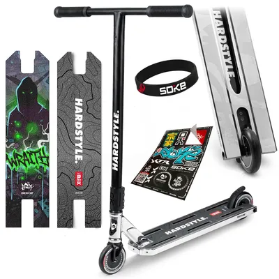 Produktbild von SOKE BOX Stunt-Scooter Silber und Schwarz