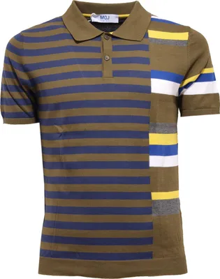 Produktbild von 0735AA MQJ Baumwolle grün mehrfarbig Polo-T-Shirt Mann