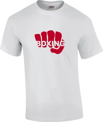 Produktbild von weisses T-Shirt Boxing Faust Größe - XL