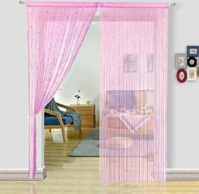 Zdjęcie produktu dla Różowa zasłona tekstylna 90 x 245 cm – parawan