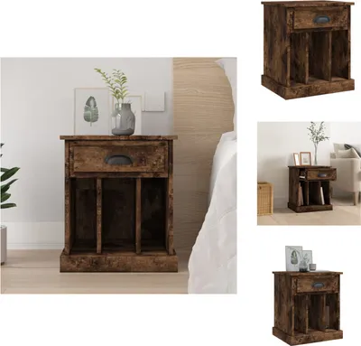 Produktbild von vidaXL Nachttisch Räuchereiche 43x36x50 cm -  Nachttische