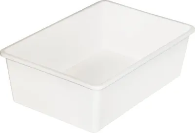 Zdjęcie produktu dla Vorratsschale Kunststoff, weiß, Höhe: 100 mm, Länge: 310 mm