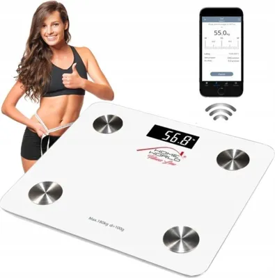 Obrázok produktu pre Analytická váha HW-Fit001 s technológiou Bluetooth, kúpeľňová váha na meranie telesnej hmotnosti