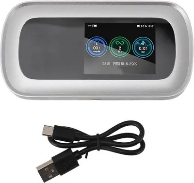 Immagine prodotto di Router da viaggio con 5G, Wi-Fi e 4G LTE - Display a colori da 25 pollici - Caricabatterie portatile - Telefoni cellulari