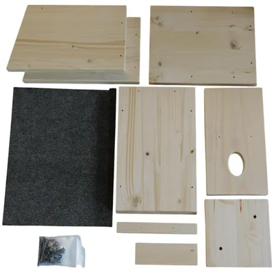 Produktbild von Nistkasten "Gartenrotschwanz" 48 / 32 mm Bausatz