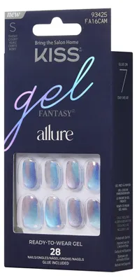 Productafbeelding van Kiss Kunstnagels Holo - Nepnagels S - Gel Fantasy Allure - 28 stuks