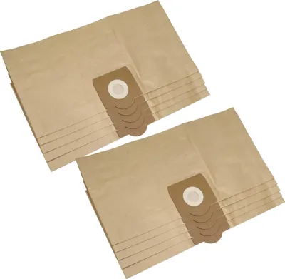 Produktbild von vhbw 10x Staubbeutel kompatibel mit Kärcher A 2001, K 2001, K 3011, NT 2001, NT 211, NT 3011 Staubsauger - 36,5cm x 29,8cm Sandfarben