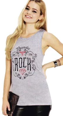 Produktbild von Esmara® Damen Top Tanktop Oberteil Thunder Rock/Mittelgraumelange XS(32/34)