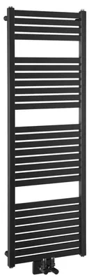Produktbild von Aqualine Handtuchheizkörper - Heizkörper Tondi 450x1330 mm, Mittelanschluss, schwarz matt DT476T