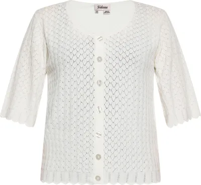 Produktbild von SIDONA damen strickjacke - wollweiss, M