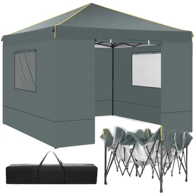 Image de Pavillon, imperméable, parois latérales interchangeables, couleur grise