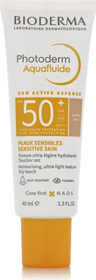 Obrázek produktu pro Photoderm opalovací přípravek na obličej Aquafluid Tinted SPF50+ 40 - Light - BIODERMA