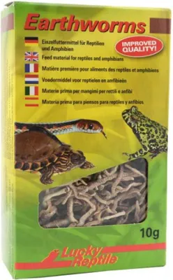 Produktbild von Lucky Reptile gefriergetrocknete Regenwürmer für Terrarientiere, proteinreich