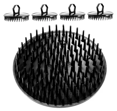 Imagen del producto de Juego de 5 cepillos exfoliantes para el cuero cabelludo, fabricados en plástico suave
