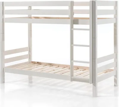 Produktbild von Etagenbett Karolina 210x105x161 Hochbett Massivholz Weiß