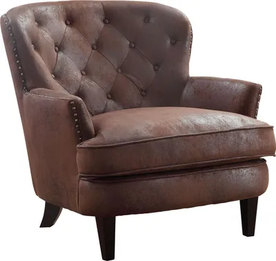 Produktbild von ATLANTIC home collection Sessel LEO B85cm x T90cm x H88cm, Farbe:Mikrofaser-Vintage-Braun