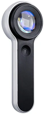 Immagine prodotto di Lente di ingrandimento ottica con ingrandimento 60x, illuminazione a LED, collegabile via USB, per diamanti, gioielli, monete, francobolli, banconote