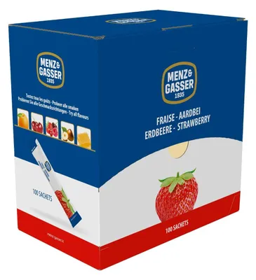 Image de Menz & Gasser pâte à tartiner aux fruits fraise 10x20g - délicieuse pâte à tartiner aux fraises, 200g