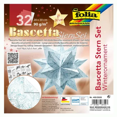 Immagine prodotto di foglietto pieghevole Bascetta star, blu ghiaccio / stampato