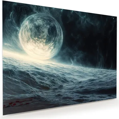 Produktbild von Glasbild 120x90cm in XXL für Wohnzimmer, Schlafzimmer Motiv Sterne im Kosmos