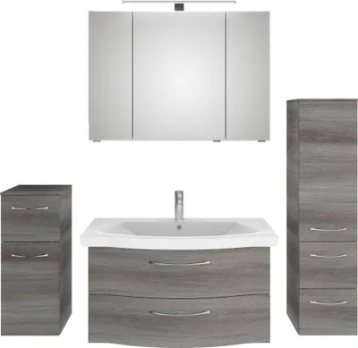 Produktbild von PELIPAL Serie 6005 Sprint SET-016-035 Spiegelschrank, Waschtisch, Waschtischunterschrank,Unterschrank, Midischrank  /  158cm
