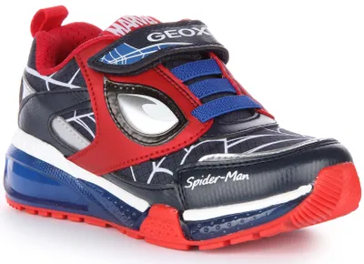 Produktbild von Geox J Bayonyc B.D K der Synthetik E zel Riemen Spiderman Turnschuhe Mar e Rot – undefined / Marine Rot