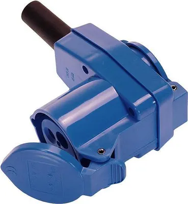 Obrázok produktu pre as-Schwabe 60474 Uhlová spojka CEE 230V/16A, modrá, 3-pólová